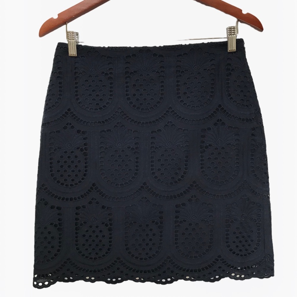 Talbots Eyelet Pineapple A-Line Women’s Skirts 4/6 Petite - Picture 13 of 15